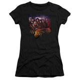Juniors Sheer Cap Sleeve