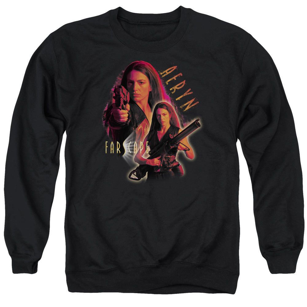 Farscape/aeryn - Adult Crewneck Sweatshirt - Black