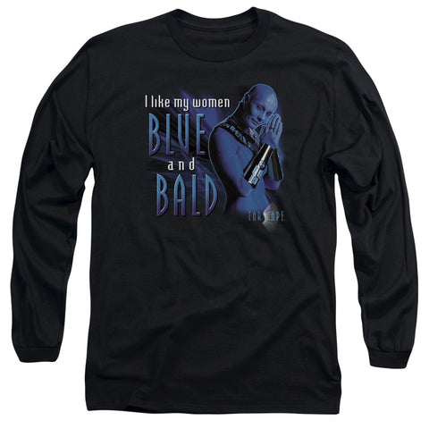 Farscape/blue And Bald - L/s Adult 18/1 - Black