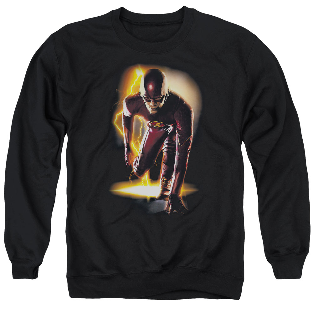 The Flash/ready - Adult Crewneck Sweatshirt - Black