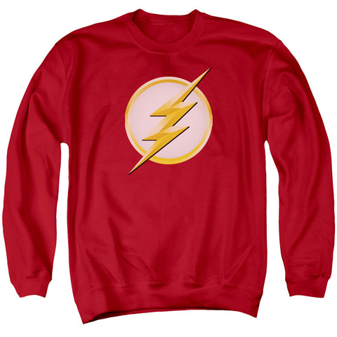 Flash/new Logo-adult Crewneck Sweatshirt-red