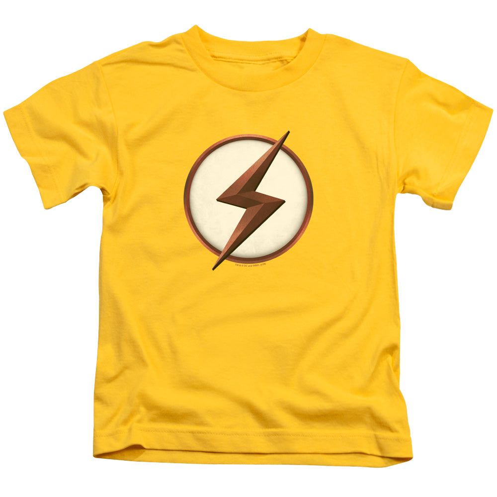Flash/kid Flash Logo-s/s Juvenile 18/1-yellow