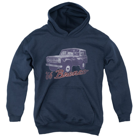 Ford Bronco/66 Bronco Classic-youth Pull-over Hoodie-navy
