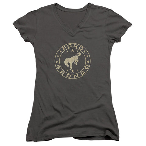 Ford Bronco/vintage Star Bronco-junior V-neck-charcoal