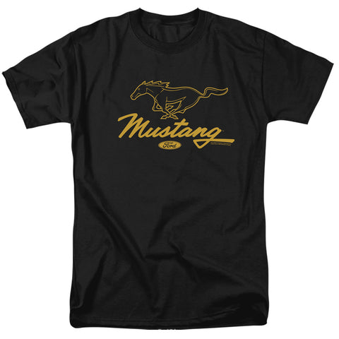 Ford Mustang/pony Script-s/s Adult 18/1-black