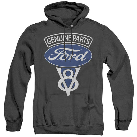 Ford/v8 Genuine Parts-adult Heather Hoodie-black