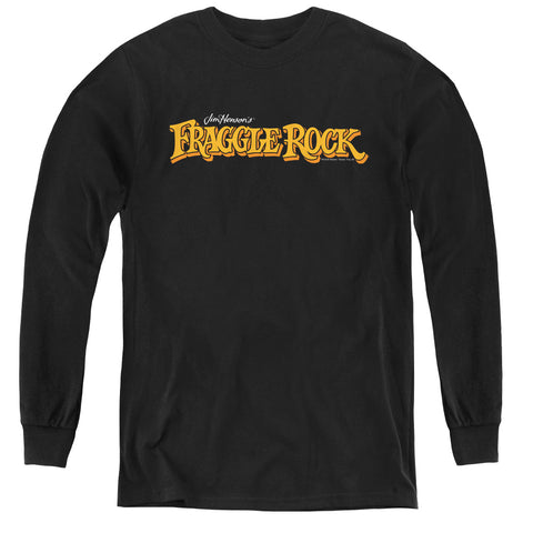 Fraggle Rock/logo-youth Long Sleeve Tee-black