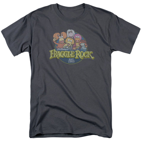 Fraggle Rock/circle Logo-s/s Adult 18/1-charcoal