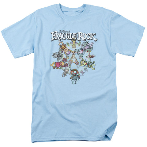 Fraggle Rock/spinning Gang-s/s Adult 18/1-light Blue