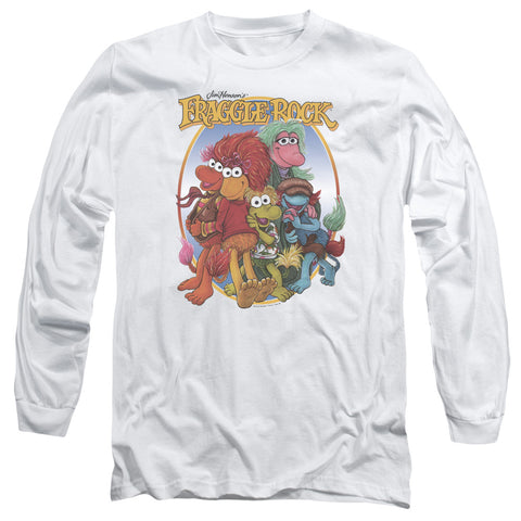 Fraggle Rock/group Hug-l/s Adult 18/1-white