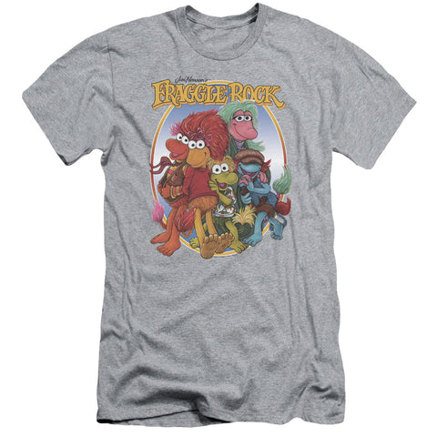 Fraggle Rock/group Hug-s/s Adult 30/1-athletic Heather