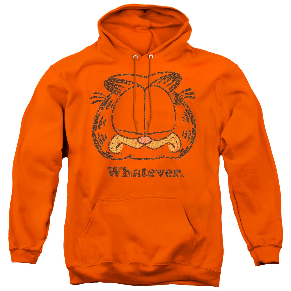 Garfield/whatever - Adult Pull-over Hoodie - Orange