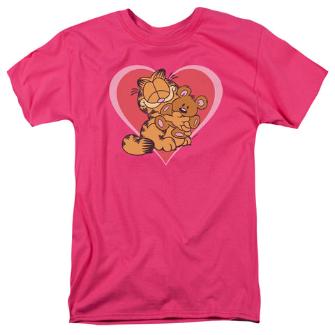 Garfield/cute Ncuddly - S/s Adult 18/1 - Hot Pink