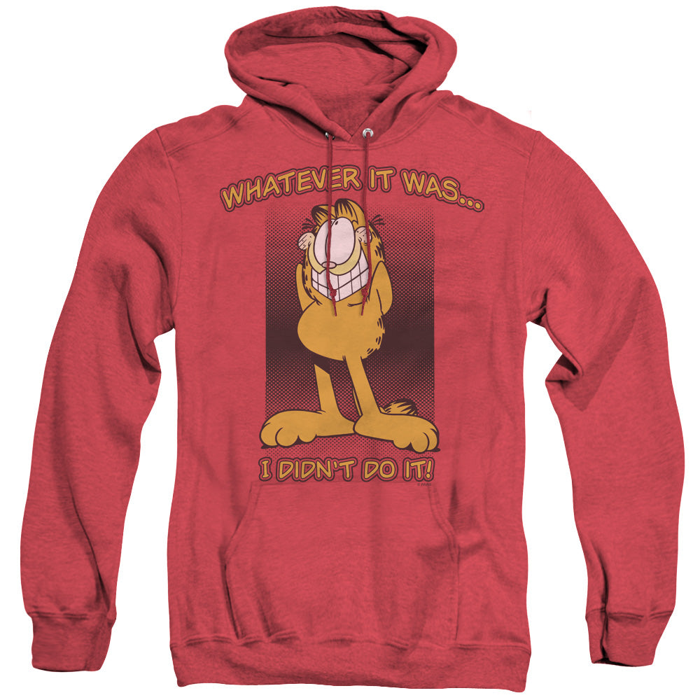 Garfield/i Didnt Do It - Adult Heather Hoodie - Red