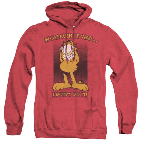 Garfield/i Didnt Do It - Adult Heather Hoodie - Red