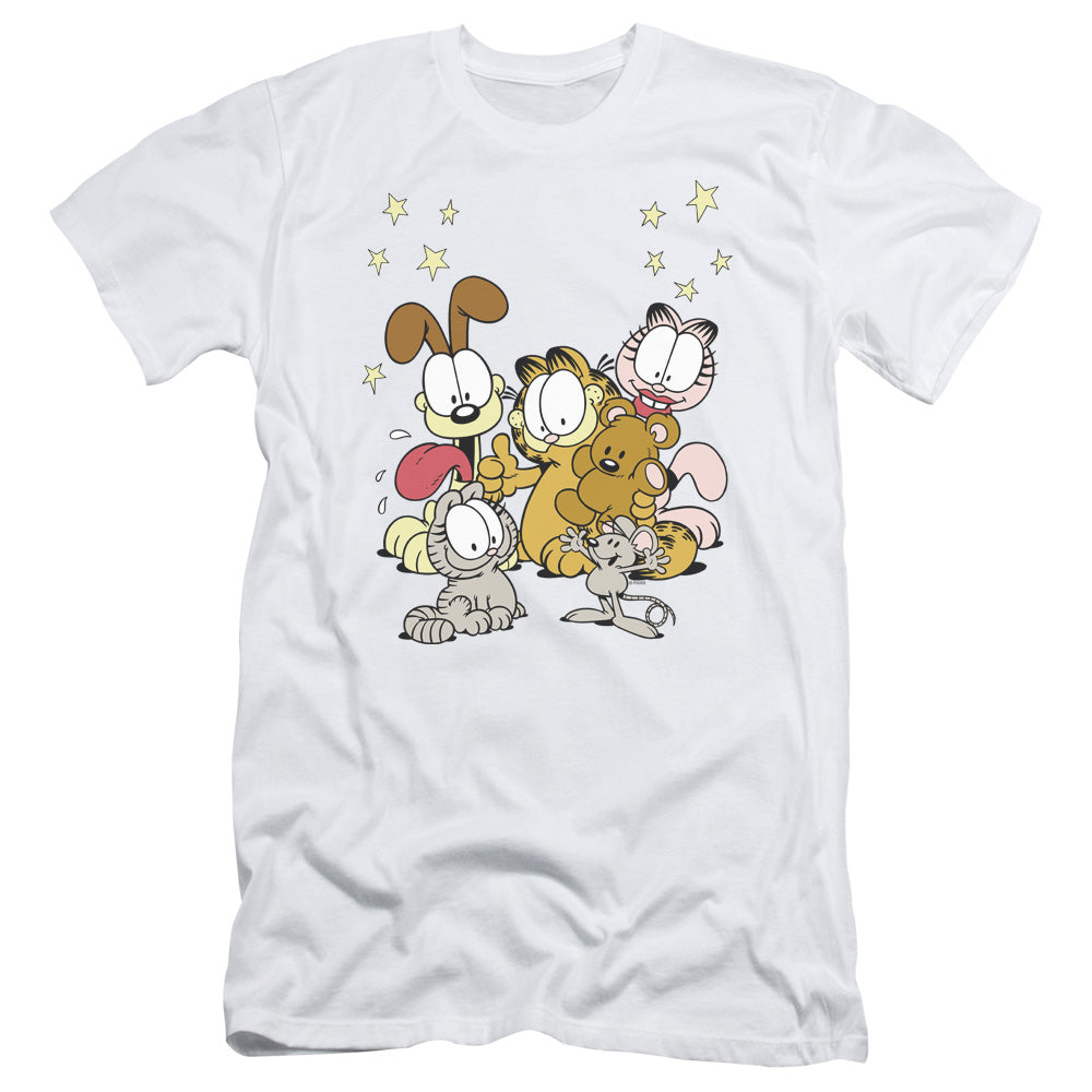 Garfield/friends Are Best - S/s Adult 30/1 - White