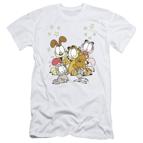 Garfield/friends Are Best - S/s Adult 30/1 - White
