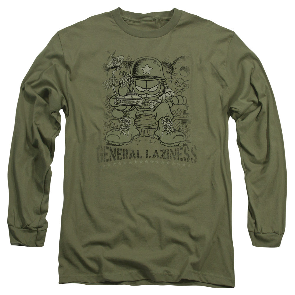 Garfield/general Laziness-l/s Adult 18/1-military Green