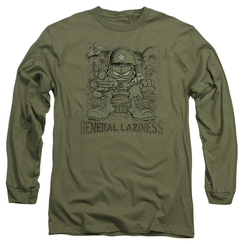 Garfield/general Laziness-l/s Adult 18/1-military Green
