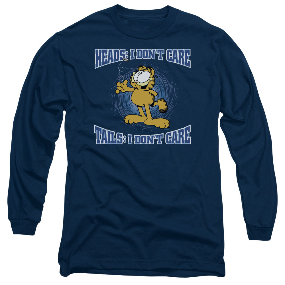 Garfield/heads Or Tails-l/s Adult 18/1-navy