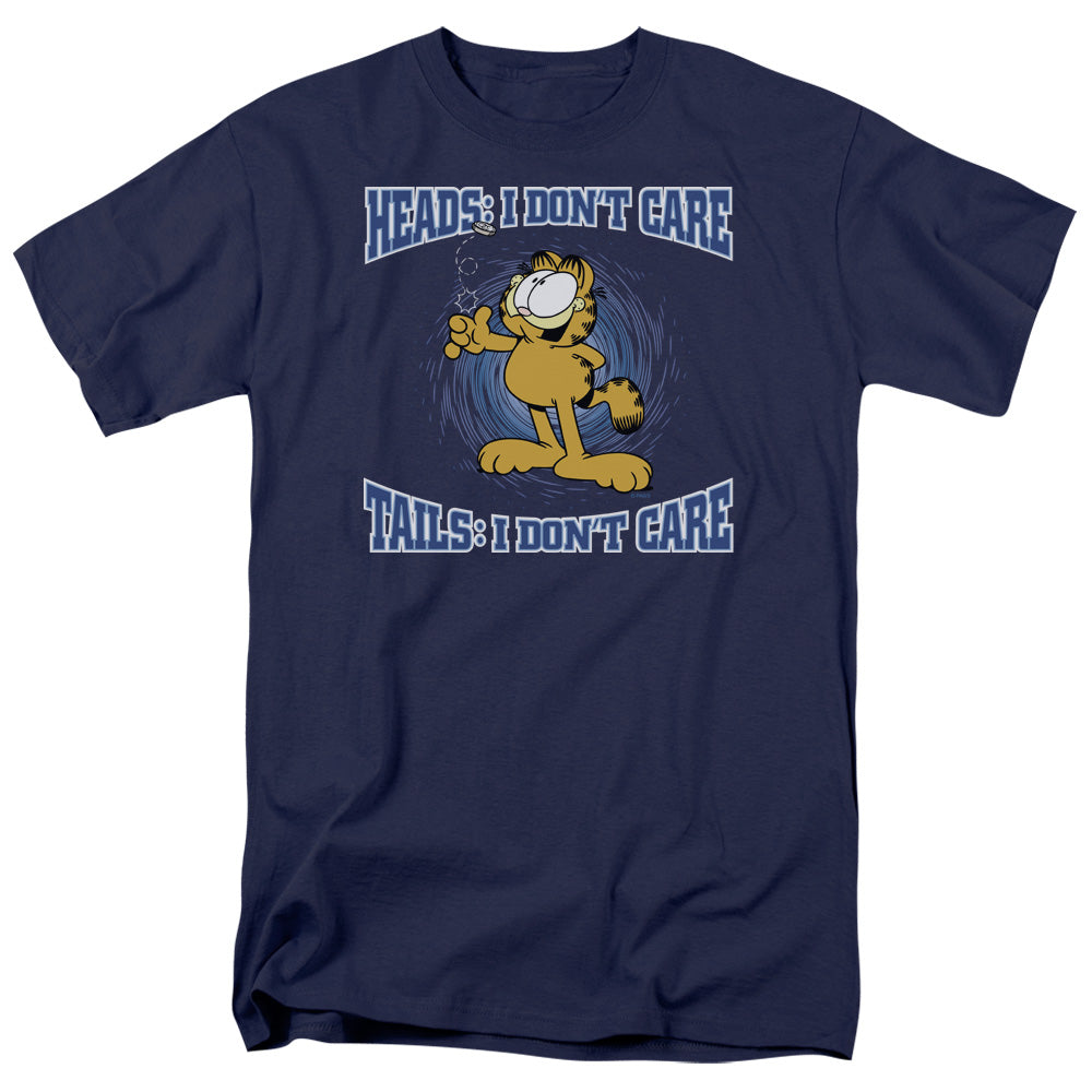 Garfield/heads Or Tails-s/s Adult 18/1 - Navy