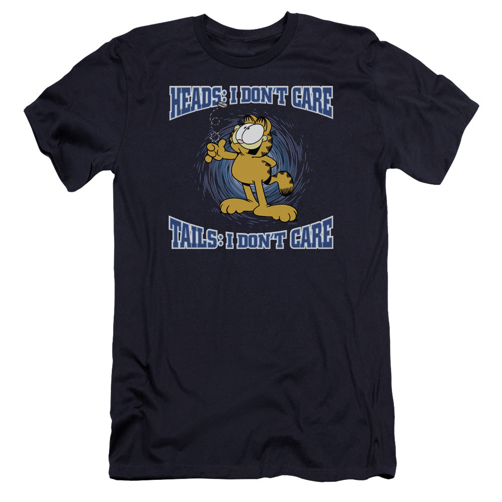 Garfield/heads Or Tails-premuim Canvas Adult Slim Fit 30/1-navy