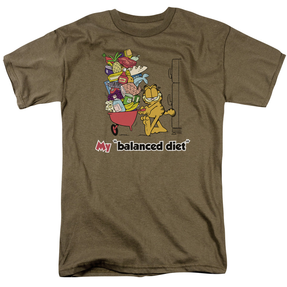 Garfield/balanced Diet-s/s Adult 18/1-safari Green