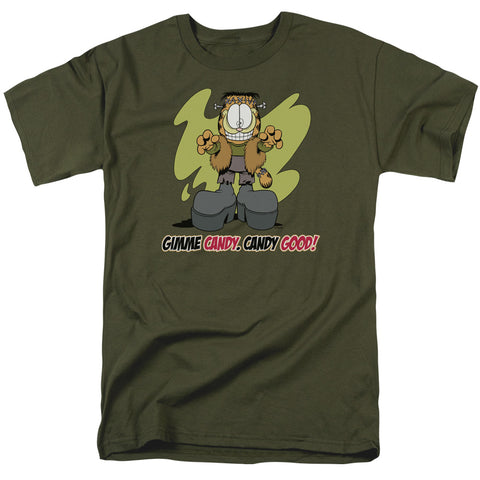 Garfield/candy Good - S/s Adult 18/1 - Military Green