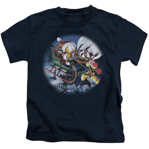Garfield/moonlight Ride-s/s Juvenile 18/1-navy