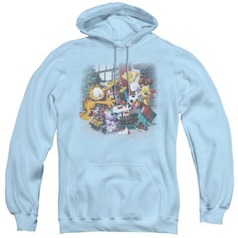 Garfield/mine! - Adult Pull-over Hoodie - Light Blue