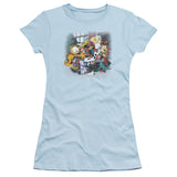 Juniors Sheer Cap Sleeve