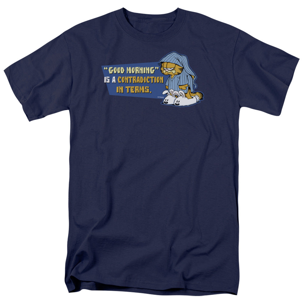 Garfield/contradicition In Terms - S/s Adult 18/1 - Navy