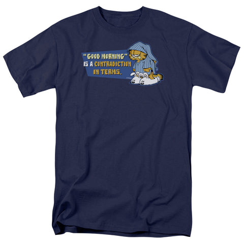 Garfield/contradicition In Terms - S/s Adult 18/1 - Navy