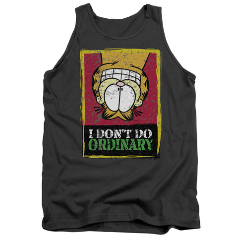 Garfield/i Dont Do Ordinary - Adult Tank - Charcoal
