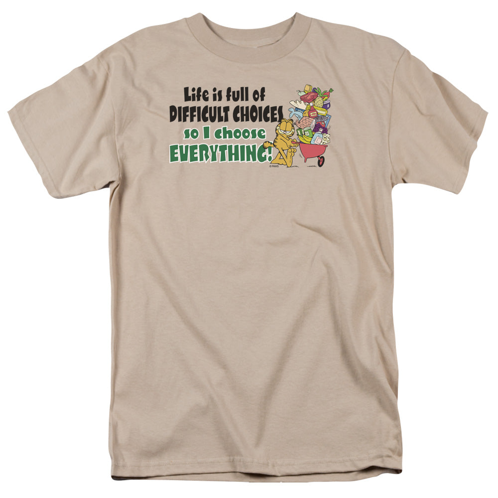 Garfield/difficult Choices - S/s Adult 18/1 - Sand