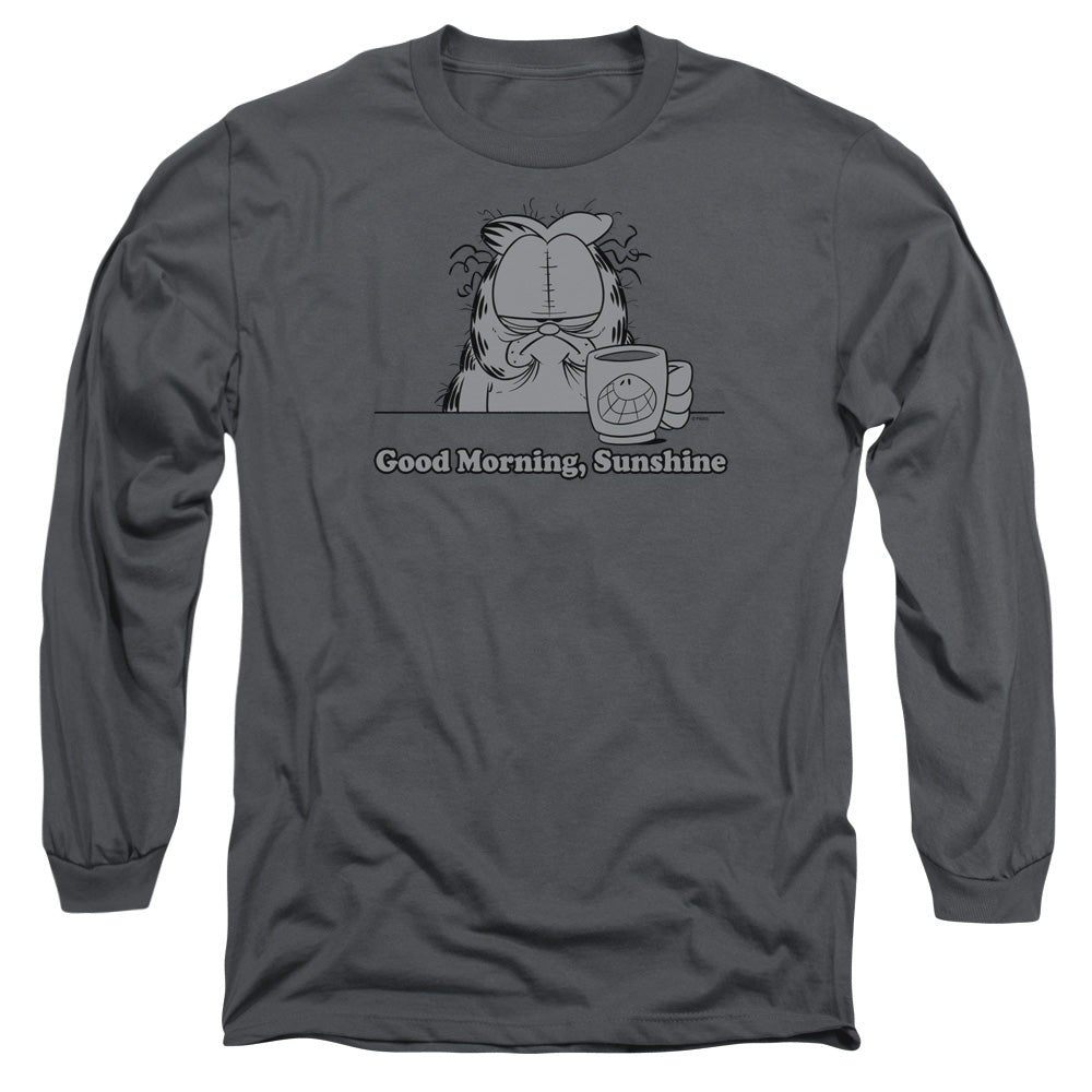 Garfield/good Morning Sunshine - L/s Adult 18/1 - Charcoal