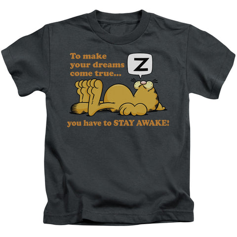 Garfield/stay Awake-s/s Juvenile 18/1-charcoal-sm(4)