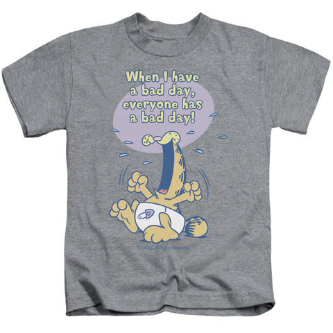 Garfield/bad Day - S/s Juvenile 18/1 - Athletic Heather
