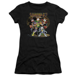 Juniors Sheer Cap Sleeve