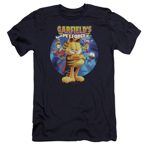 Garfield/dvd Art-premuim Canvas Adult Slim Fit 30/1-navy