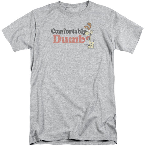 Garfield/comfortably Dumb-s/s Adult Tall-athletic Heather