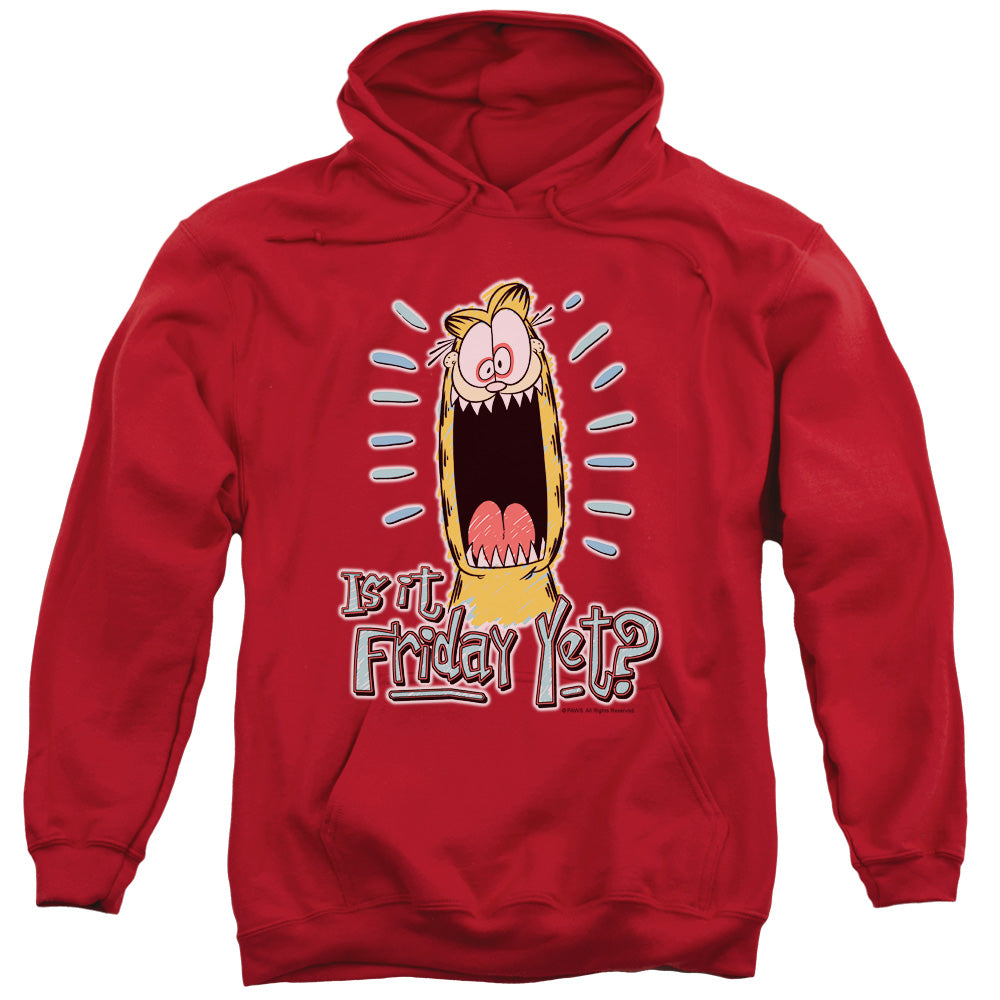 Garfield/friday-adult Pull-over Hoodie-red