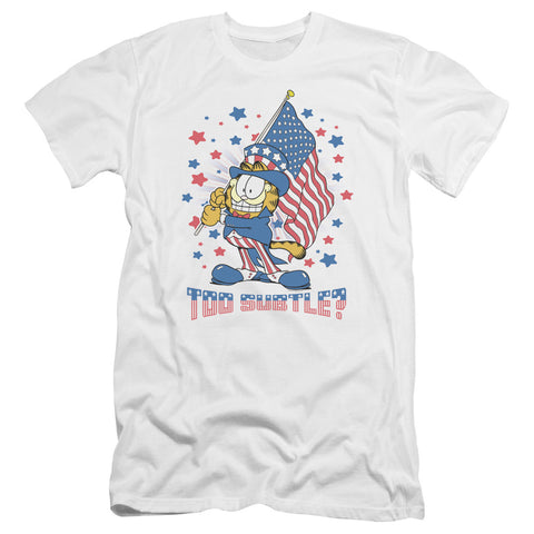 Garfield/subtle-premuim Canvas Adult Slim Fit 30/1-white