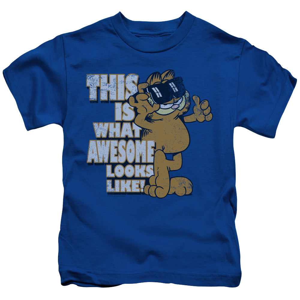 Garfield/awesome - S/s Juvenile 18/1 - Royal Blue