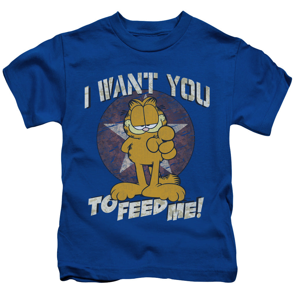 Garfield/i Want You - S/s Juvenile 18/1 - Royal Blue