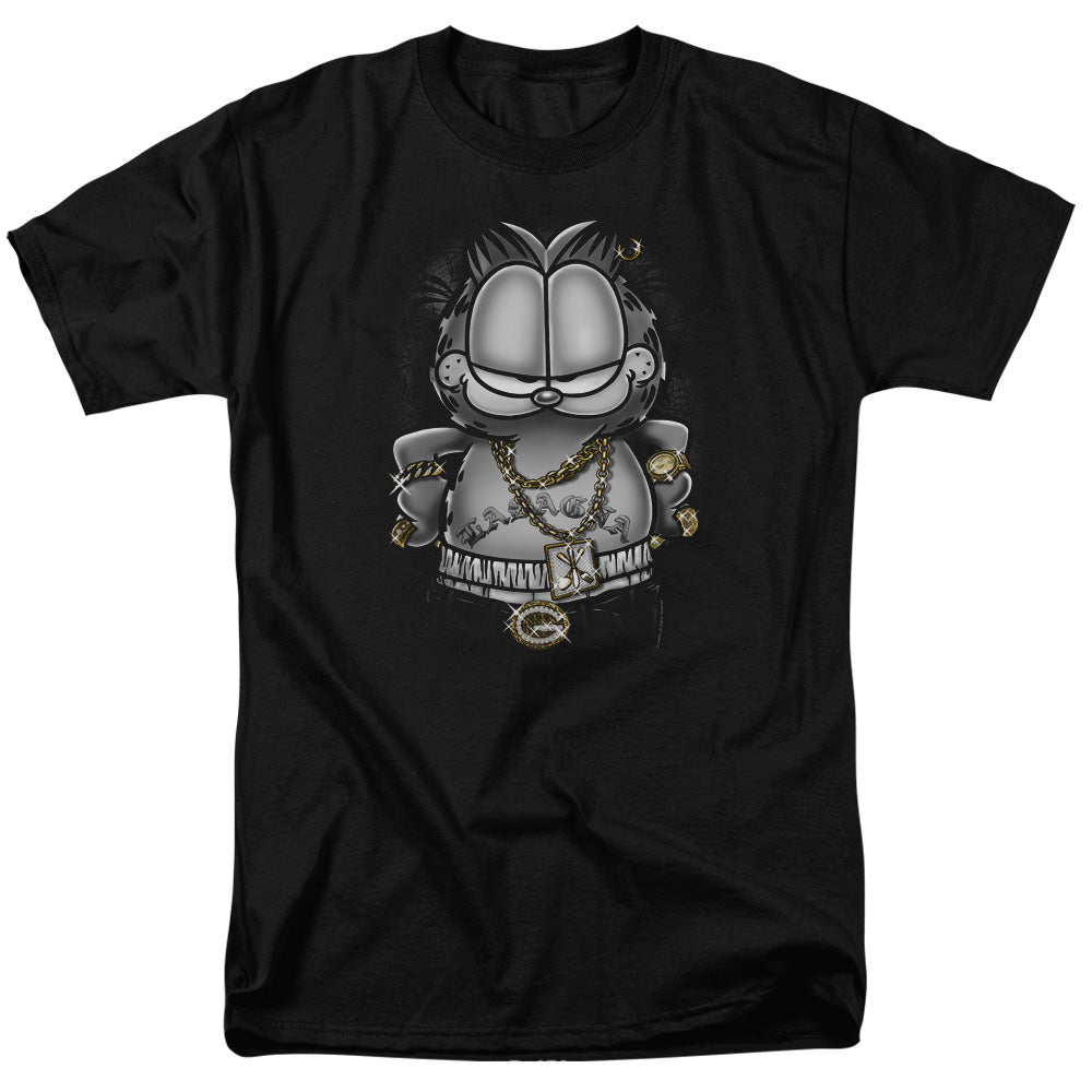 Garfield/lasagna For Life - S/s Adult 18/1 - Black
