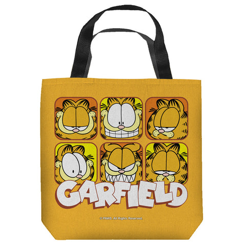 GARFIELD-FACES - TOTE BAG - 9x9