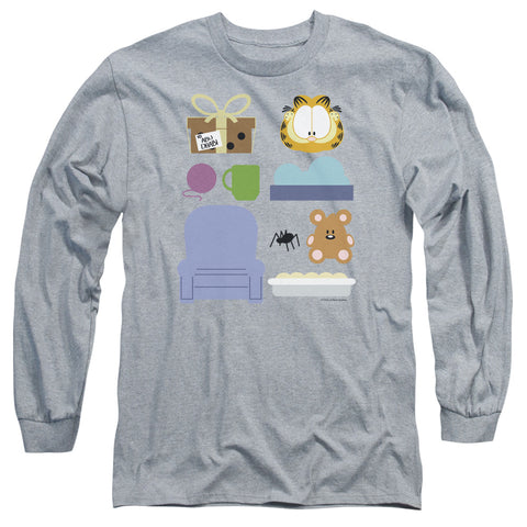 Garfield/gift Set-l/s Adult 18/1-athletic Heather