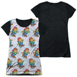 Junior Cap Sleeve 100% Poly Black Back