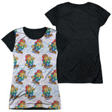 Junior Cap Sleeve 100% Poly Black Back